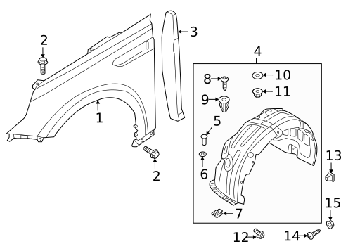 Fender & Components for 2018 Kia Optima #0