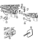4892840AA - : Accessory Drive Belt for Mopar Image