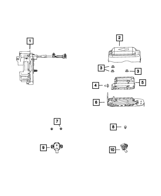 68428507AA - : Air Bag Control Module for Mopar Image