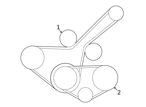 Belts & Pulleys for 2000 Nissan Altima #0