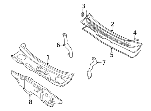 Cowl for 2007 Volvo XC70 #0
