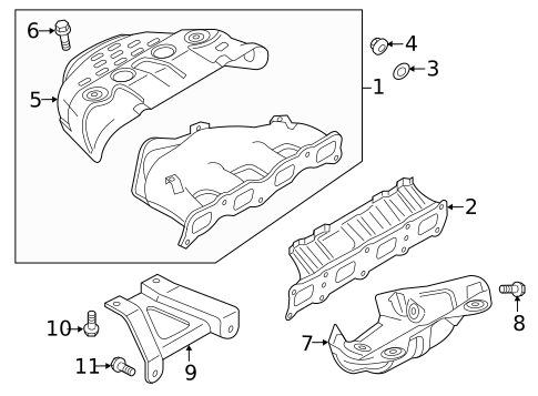 Exhaust Manifolds for 2017 Mitsubishi Outlander Sport #0