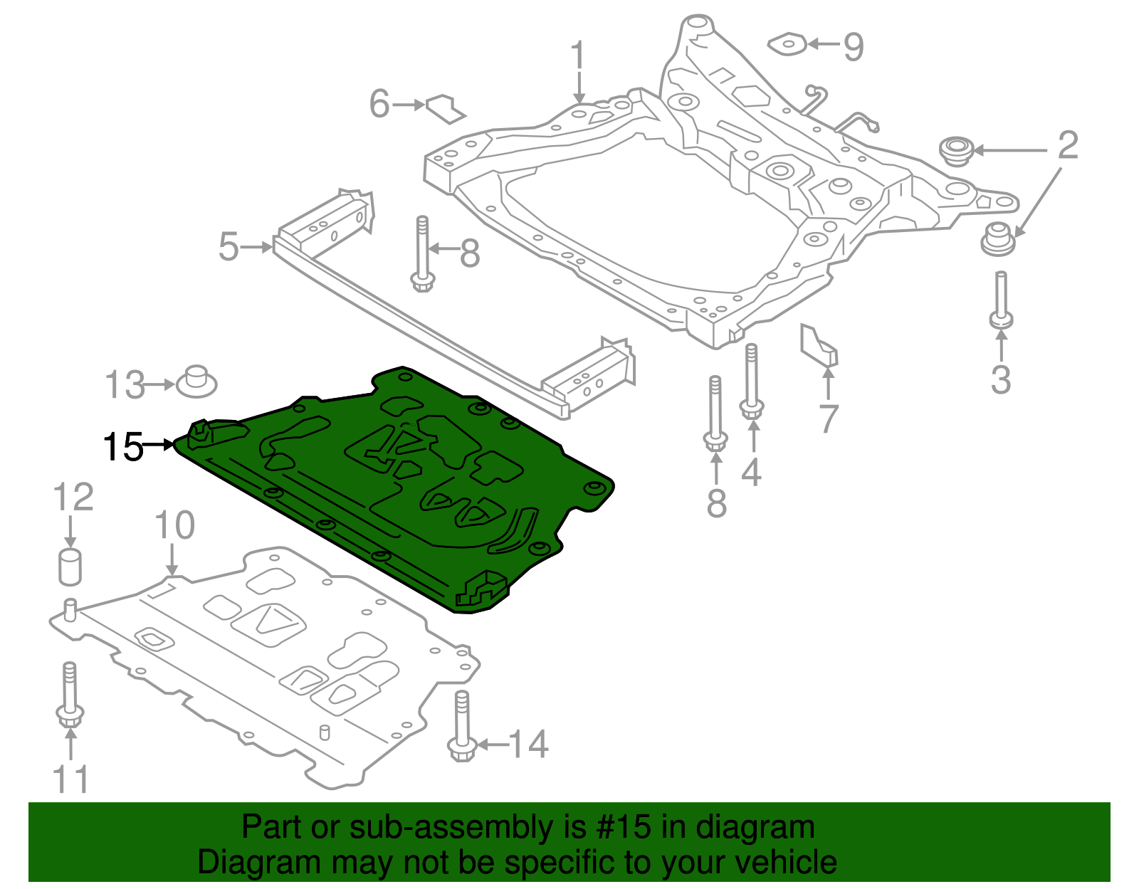 Genuine Lower Cover for 2016-2021 Volvo | Part# 31497612