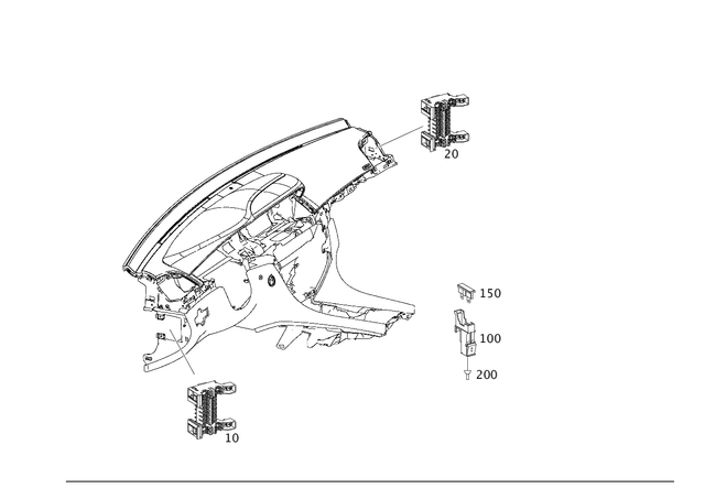 45456901 - Electrical Equipment and Instruments: Fuse Box for Mercedes-Benz: C250, C300, C350, C63 AMG, CL550, CL600, CL63 AMG, CL65 AMG, CLS400, CLS500, CLS55 AMG, CLS550, CLS63 AMG, CLS63 AMG S, E250, E350, E400, E550, E63 AMG, E63 AMG S Image image