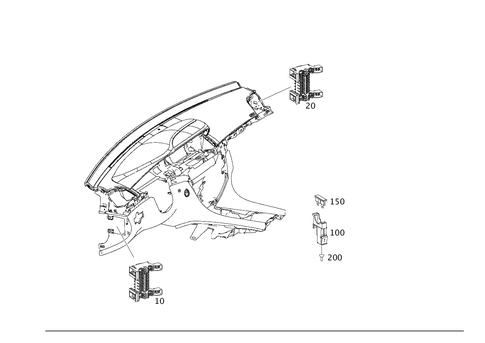Fuse Box Interior for 2007 Mercedes-Benz CL550 #0