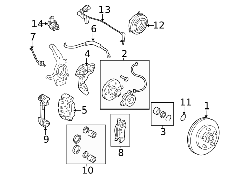 Disc Pads & Brake Shoes for 2004 Lincoln Navigator #1