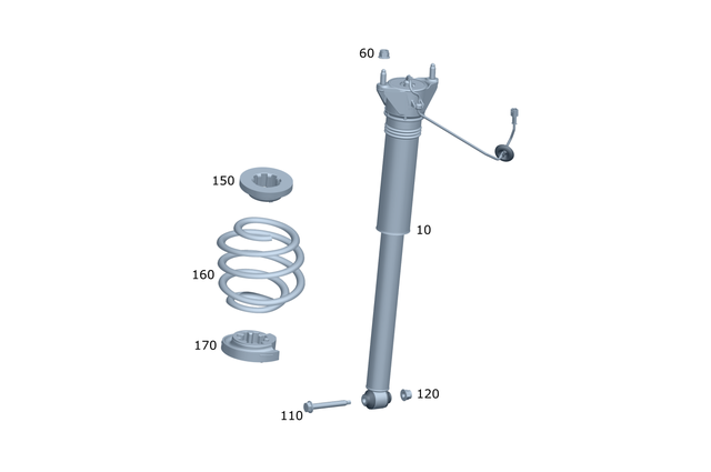 1183200801 - : Shock Absorber for Mercedes-Benz Image