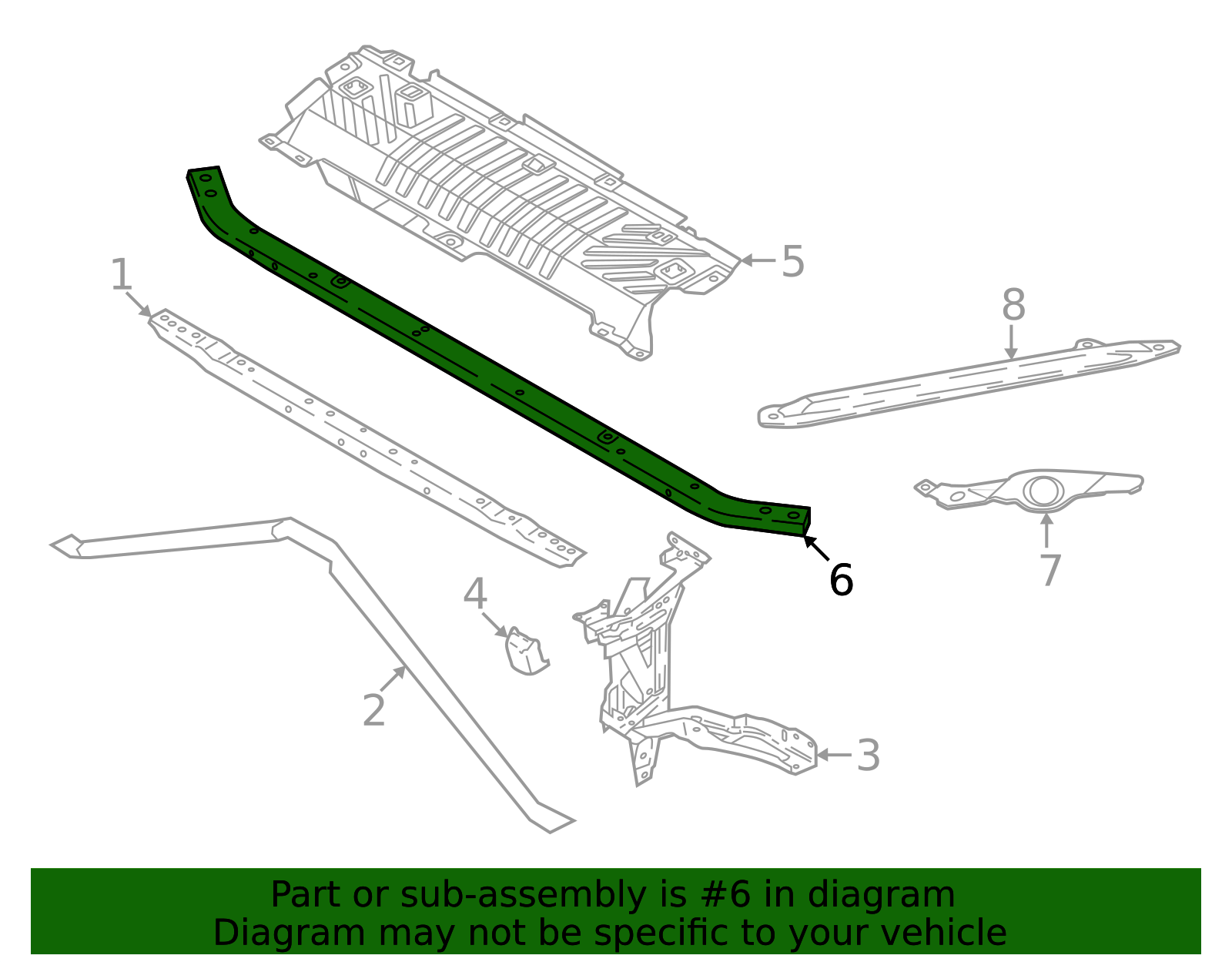 Genuine BMW 51-64-5-A26-E66 | Radiator Support Panel | FREE