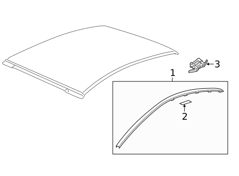 Exterior Trim - Roof for 2017 Chevrolet Caprice #0