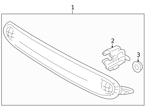 High Mounted Stop Lamp for 2011 Suzuki Kizashi #0