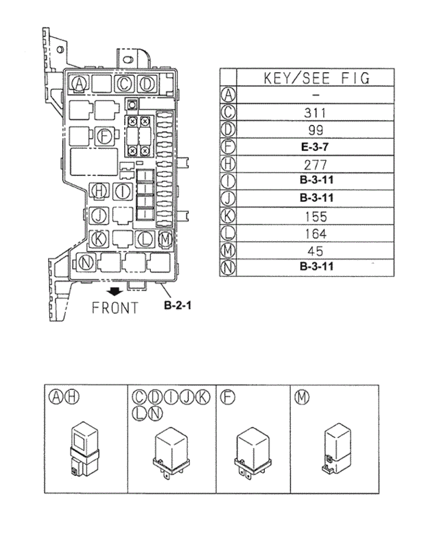 Fuse Box Relays for 1998 Acura SLX #0