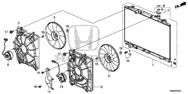 Radiator (Denso) for 2021 Honda Odyssey #0