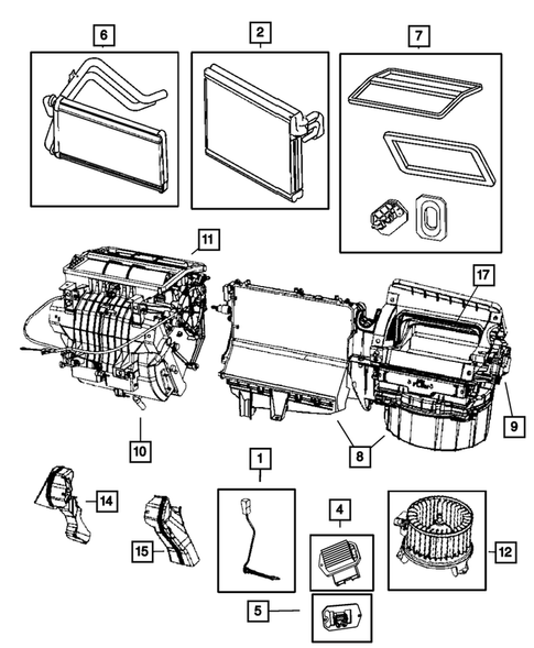 Air Conditioner and Heater Units for 2011 Jeep Patriot #2