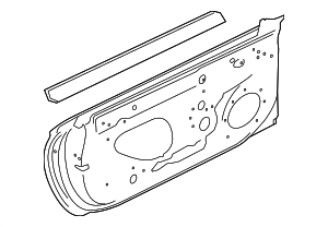 8W6831051B - Body: Door Shell for Audi Image