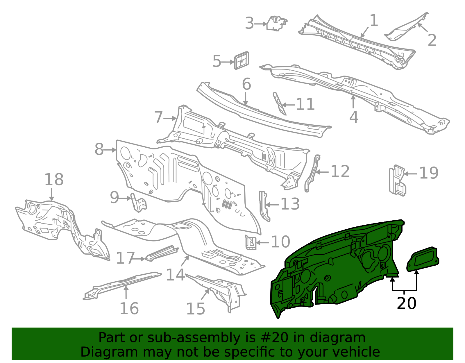 2021-2025 GM Sound Absorber 85535368 | Capital Chevy Parts