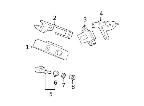 Tire Pressure Monitor Components for 2011 Acura MDX #0