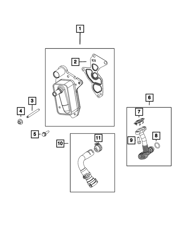 68613984AA - Cooling: Water Pump Tube for Jeep: Cherokee Image