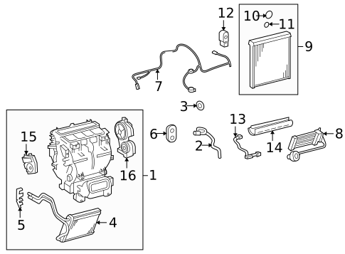 Heater for 2013 Toyota Highlander #0