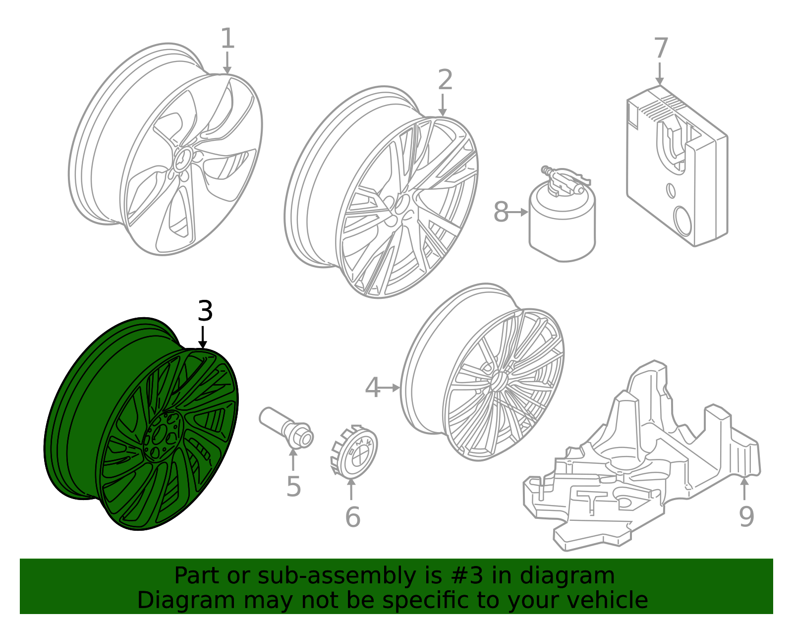 36116862895 - Wheel, Alloy (36-11-6-862-895) | BMW of South Atlanta Parts