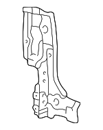 6162135900 - Body: Rear Pillar for Toyota Image