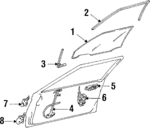 B11158560C - : Window Regulator for Mazda: 323 Image