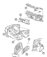 4580566AF - Body Sheet Metal Except Doors: Hood Silencer for Mopar Image