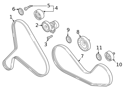Belts & Pulleys for 2023 Audi S4 #0