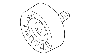 6M260938J - Cooling System: Accessory Drive Belt Idler Pulley for Audi Image