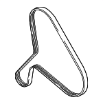 6M903137T - : Serpentine Belt for Audi: RS5, RS5 Sportback, S4, S5, S5 Sportback, SQ5 Image