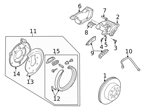 Disc Pads & Brake Shoes for 2008 Chevrolet Trailblazer #1