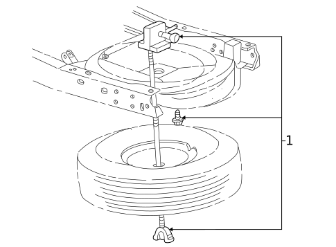 Spare Tire Carrier for 2002 Mazda B3000 #0