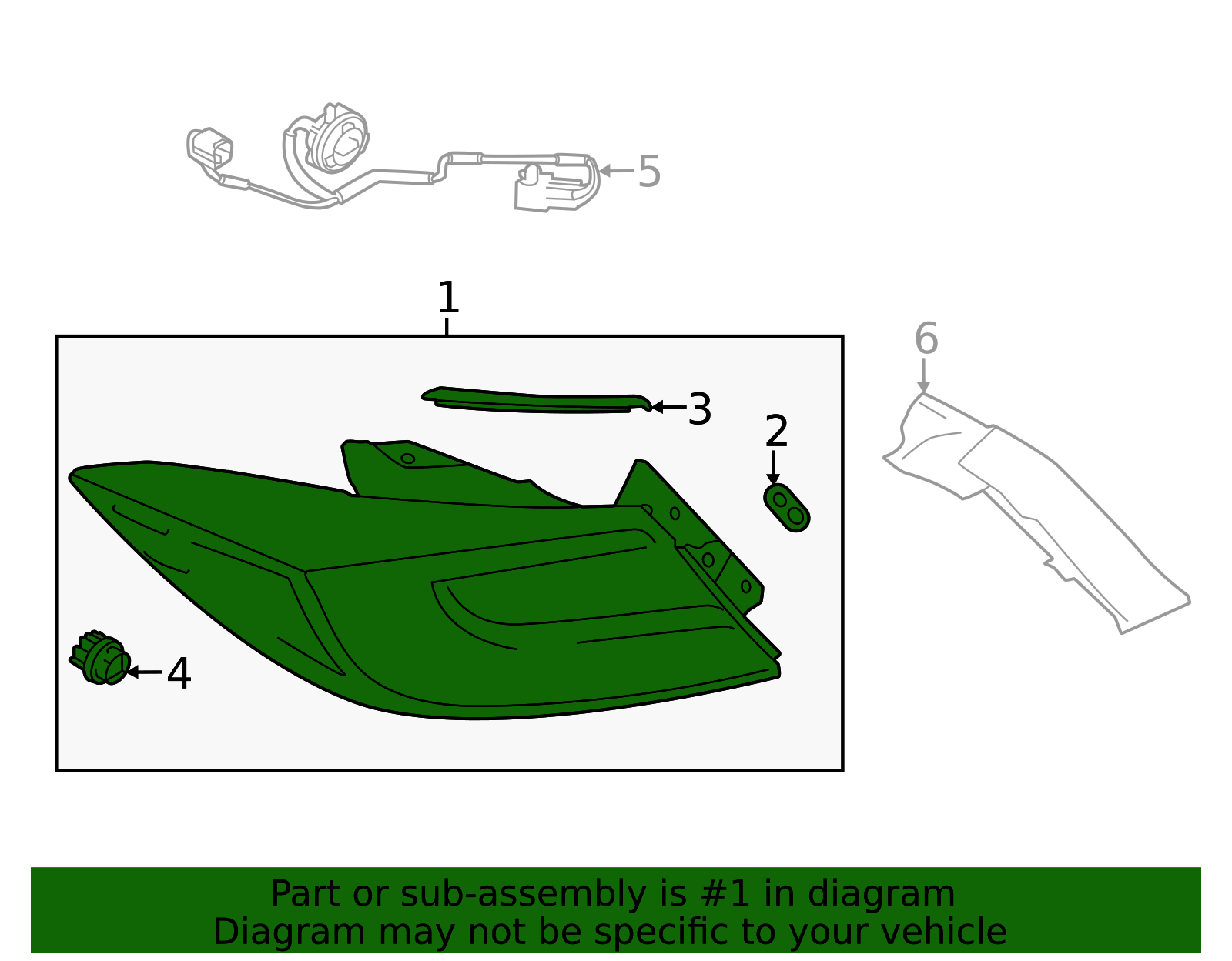 2022-2025 Toyota GR86 Lens Body Complrh SU003-12582 | Toyota Parts
