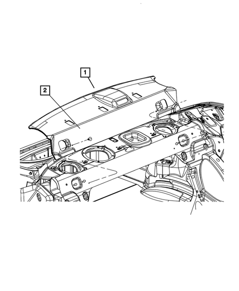 Headliners-Visors-Assist Straps for 2008 Dodge Challenger #1