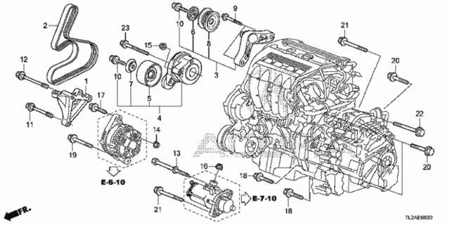 Engine Mounting Bracket (L4) for 2014 Acura TSX #0