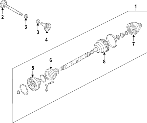 Front Axle for 2024 Porsche Cayenne #0