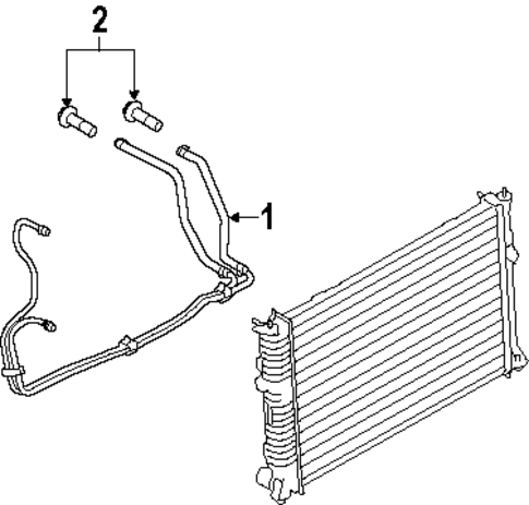 Trans Oil Cooler for 2009 Ford Fusion #1