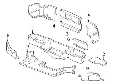 Interior Trim - Rear Body for 2001 Chevrolet Corvette #0