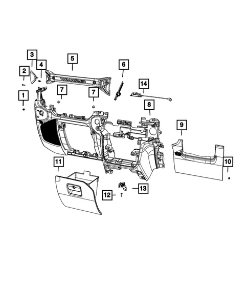 Instrument Panel for 2021 Jeep Gladiator #7