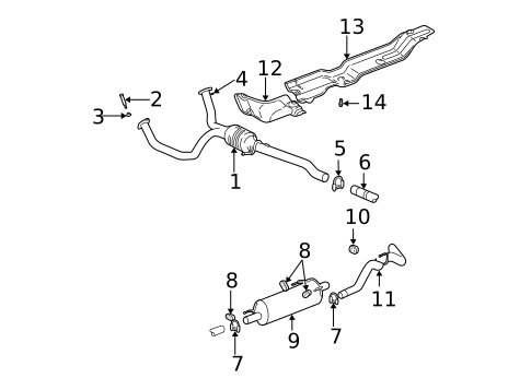Exhaust Components for 2003 Dodge Ram 1500 #0