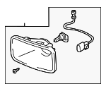 MR971467 - Electrical: Fog Lamp Assembly for Mitsubishi: Outlander Image