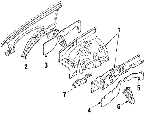 Inner Components for 1993 Toyota 4Runner #0