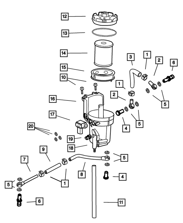 5015580AD - : Fuel Filter Bowl Drain for Mopar Image