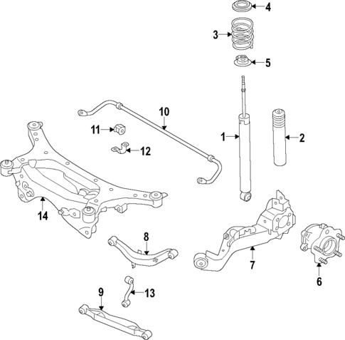 Rear Suspension for 2013 Nissan Juke #2