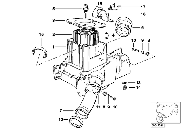 13711341528 - : Air Filter Element for BMW-Motorrad Image