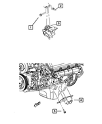 52122775AA - : Engine Mount Bracket, Left for Mopar Image