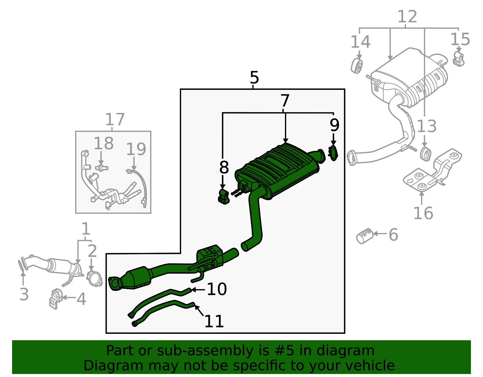 28650-P4760 - Muffler & Pipe 2022 Kia Sorento | Kia.Parts Store