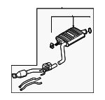 28710P4360 - : Muffler for Kia: Sorento Image