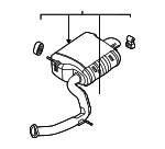 28710P4300 - : Muffler for Kia: Carnival, Sorento Image