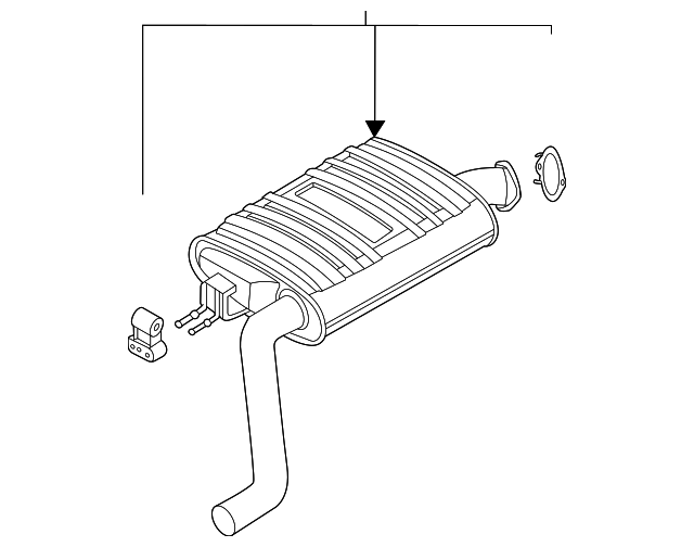 2021-2024 Kia Sorento Exhaust Muffler 28650-P4600 | QuirkParts