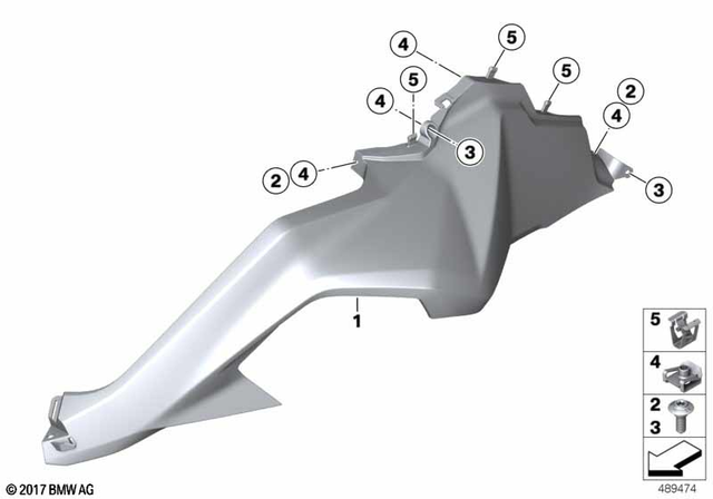 46638569700 - : Lateral Trim Panel, Right for BMW-Motorrad Image